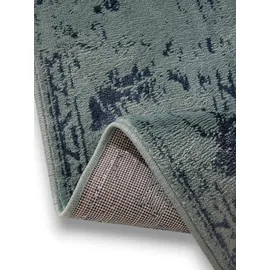 benuta Basic Teppich Suki - Türkis 300x400 cm - Kunstfaser - Rechteckig & im Style: Vintage, Orient Style - Pflegeleicht für Wohnzimmer Schlafzimmer