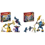 LEGO NINJAGO Arins Battle Mech, Ninja-Spielzeug & NINJAGO Jay Battle Mech, Ninja-Spielzeug für Kinder mit Figuren