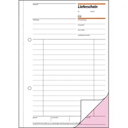 Sigel Lieferliste - 50 Blatt - A5 - Kopie