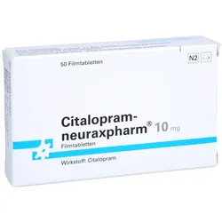 CITALOPRAM-neuraxpharm 10 mg Filmtabletten 50 St