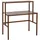 Mendler Bambus Pflanzenregal HWC-Q34 100 x 90 x 50 cm Braun