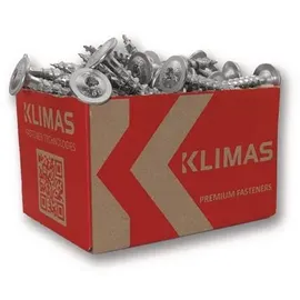 Klimas Tellerkopfschraube 8x400 Tellerkopf hell verz.TX40
