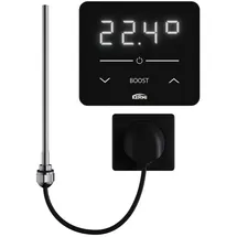 Kermi Elektro-Set „WWS“, 1200 Watt, Heizung, schwarz