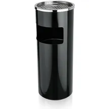 Was Germany - Standascher, Ø 25 cm, pulverbeschichteter Stahl schwarz/Edelstahl