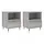 vidaXL Nachtschrank 2 Stk. 40 x 35 x 50 cm Grau