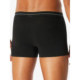 SCHIESSER Retro Boxershorts unifarben schwarz XXL 4er Pack
