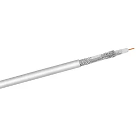 goobay Koaxialkabel 120 dB 100 m Weiß