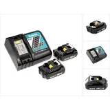 Makita Power Source Kit 18 V mit 2x BL 1820 B Akku 2,0 Ah + DC 18 RC Ladegerät