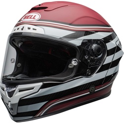 Bell Race Star DLX RSD The Zone Helm, wit-rood, S
