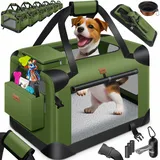 LOVPET LOVPET® Hundebox Hundetransportbox faltbar Inkl.Hundenapf Transporttasche Hundetasche Transportbox für Haustiere, Hunde und Katzen Haustiertransportbox