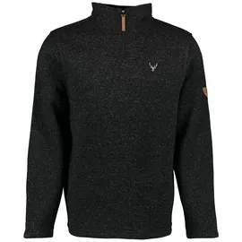 OS-TRACHTEN OS Trachten Strickfleece Troyer schwarz, Größe L