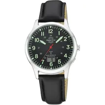 Master Time MTGA-10957-22L Herren-Armbanduhr Funk Super Power Aviation Schwarz