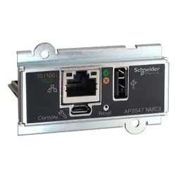 Schneider Electric AP9547 Netzwerkmanagement-Karte, USV Netzwerkmanagement-Karten, für Easy UPS 3 Serie, 3-Phasen, Fernüberwachung und -verwaltung