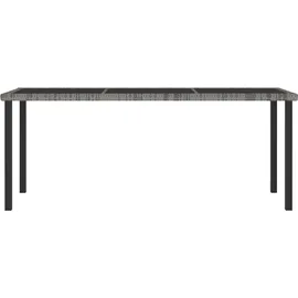 vidaXL Garten-Essgruppe 9-tlg. Grau