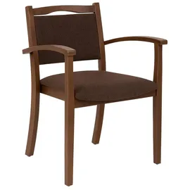 erides Armlehnstuhl Polyester braun
