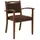 erides Armlehnstuhl Polyester braun