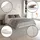 beautysofa MOTTI 140 x 200 cm Beige