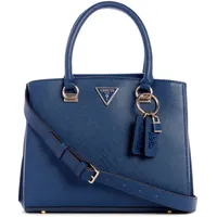 GUESS Damen Noelle Girlfriend Satchel Schulranzen, Tragegriff Oben, Marineblau - Einheitsgröße