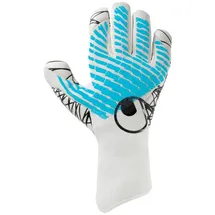 Uhlsport Fußball Torwarthandschuhe Fangmaschine Cybertec - Ultragrip, 10, weiß/cyberblau/schwarz