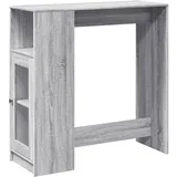 vidaXL Bartisch mit Regal Grau Sonoma 101x40x103,5 cm Holzwerkstoff