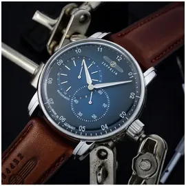 Zeppelin New Captain's Line Automatik Herrenuhr 43mm 5ATM - Silber