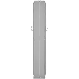 vidaXL Seitenmarkise 140 x 1200 cm Rot Polyester