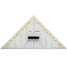 RUMOLD Geodreieck 1084 Hypotenuse 325 mm Transparent