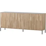 Woood Sideboard Gravure 180 x 85 x 46 cm Beige / Braun