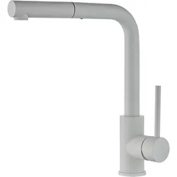 Küchenarmatur WELLTIME "Silbergras", weiß, B:4,4cm H:33cm T:23,5cm, Edelstahl, Armaturen, in verschiedenen Farben