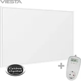 Viesta VIESTA® F300 Infrarot Wandheizung mit TH10 Thermostat – flaches Carbon Crystal Heizpaneel – elektrische Infrarotheizung zur Wandmontage – Badezimmer