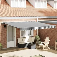 VidaXL Gelenkarmmarkise 400 x 300 cm weiß
