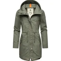 Ragwear Damen, Übergangsjacke leichte Jacke lang mit Kapuze Canny