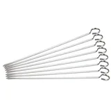 Rosenstein & Söhne Schaschlik-Grillspieße aus Edelstahl im günstigen 8er-Set, je 31 cm