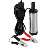 Dieselpumpe DC 12V 38mm Ölpumpe Wasser Pumpe mit Filter Edelstahl Tauchpumpe Öl Förderhöhe Heizölpumpe Kraftstoffpumpe für AutosWohnmobile Boote