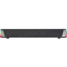 Woxter Big Bass 320 Soundbar mit 18 W Leistung (RGB-Hintergrundbeleuchtung, 3,5 mm, PC/PS4/Xbox/TV/Handy/Tablet), Stromversorgung über USB, Schwarz