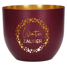 Butzon & Bercker Windlicht Winterzauber Metall Weiß