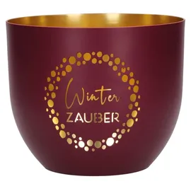 Butzon & Bercker Windlicht Winterzauber Metall Weiß
