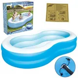COFI 1453 Gartenpool Schwimmbecken 262 x 157 x 46 cm (A16)