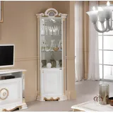 Weisse Eckvitrine Glasschrank Vitrinen Schränke Regal Italienische Möbel Regale
