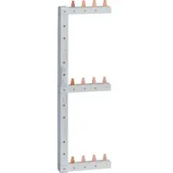 Hager KCF668S Phasenschiene senkrecht 63A links/rechts (sym.) L1L2L3N zu L1L2L3N 125mm 3-reihi.Senkrechte Phasenschienen zum Verteilen der