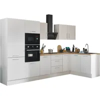 BASIC by Balculina Winkelküche L-Form 330 x 175 cm weiß