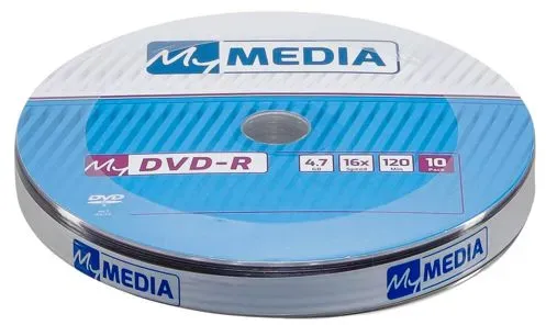 1x10 MyMedia DVD-R 4,7GB 16x Speed matt silver Wrap