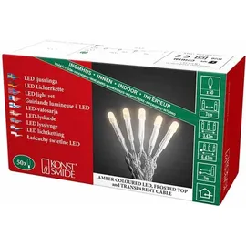 Konstsmide LED Lichterkette Micro gefrostet 1,33 m Bernstein