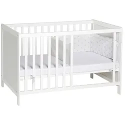 roba Babybett, (BxL): 66 cm x 121,5 cm, Holz, weiß - weiss