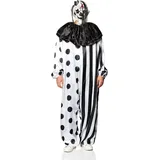 Fun World Killer-Clown-Kostüm für Herren, Übergröße, Standard - Plus Size Standard