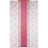 BestLivings Schiebegardine Elena 3er Set Print mit Zubehör, Himbeere Paradise