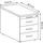 Geramöbel Flex Rollcontainer 43,8 x 80,0 x 56,5 cm lichtgrau