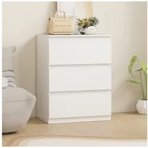 Homcom Kommode mit 3 Schubladen Weiß