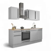 BASIC by Balculina Winkelküche L-Form 220 cm grau