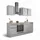 BASIC by Balculina Winkelküche L-Form 220 cm grau